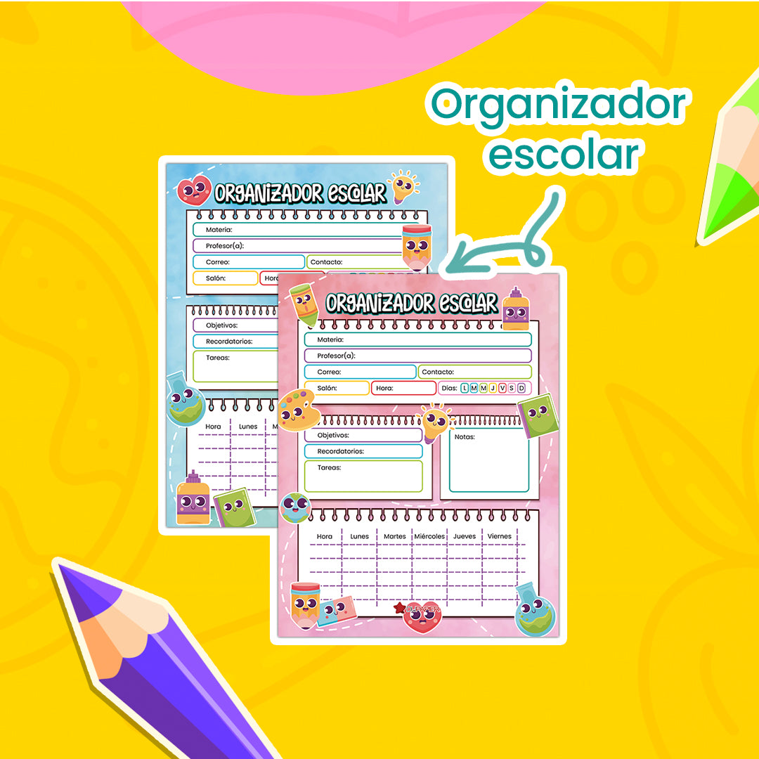 ¡Kit de organización escolar GRATIS!