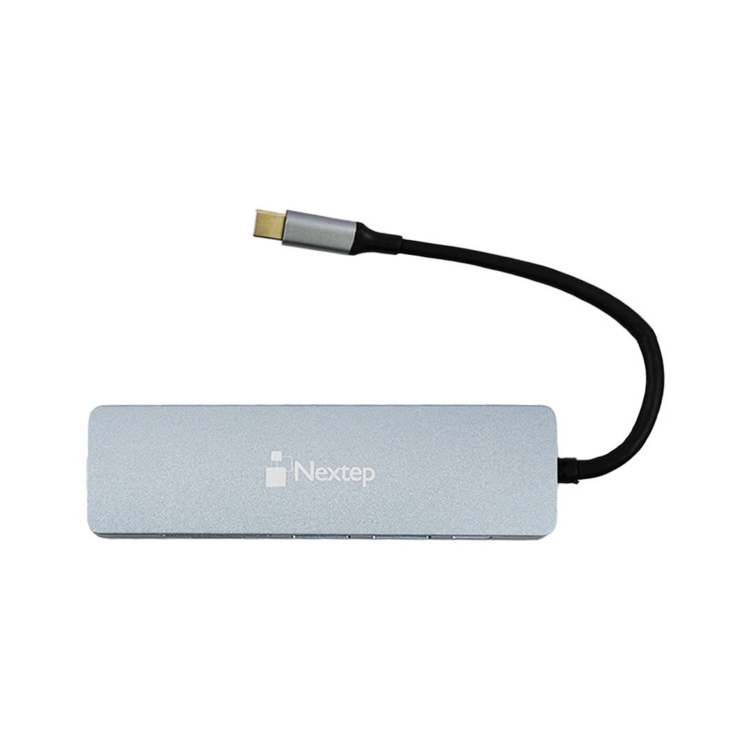 Nextep hub NE-446 USB-C color gris.