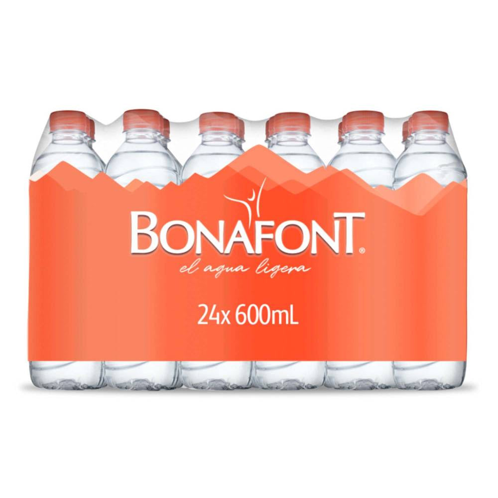 Agua Bonafont de 600 ml paquete con 24 piezas