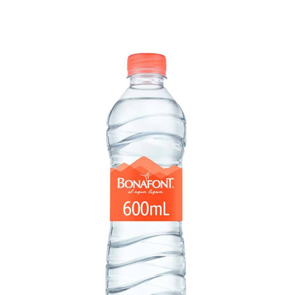Agua Bonafont de 600 ml paquete con 24 piezas