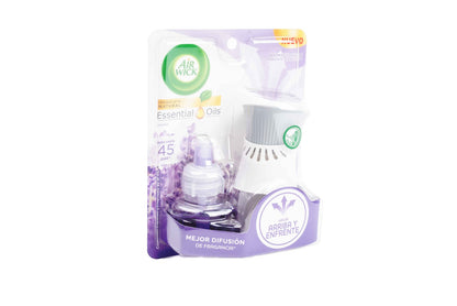 Aromatizante eléctrico ambiental Air Wick y repuesto 21 ml