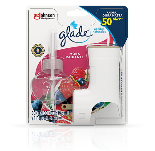 Aromatizante eléctrico Glade con repuesto de 21 ml