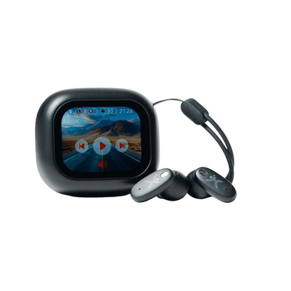AUDIFONOS BLUETOOTH PERFECT CHOICE TRADUCTOR DE IDIOMAS CON INTELIGENCIA ARTIFICIAL AURALIS PANTALLA