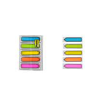 Banderita autoadhesiva  3M flecha color neón 12 mm x 43 mm.