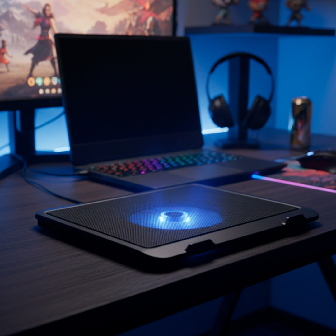 Base enfriadora GHIA para Laptop hasta  17" GAC-227 con 1 Ventilador