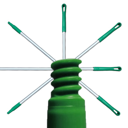 Bastón aluminio punta y mango plástico El Castor 1.2 m