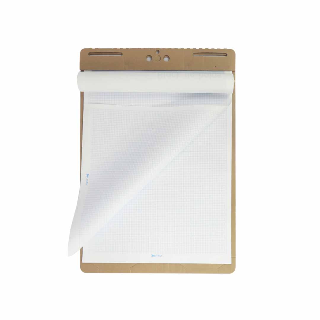 Block para rotafolio blanco con cuadrícula fantasma con 25 hojas. – Du ...