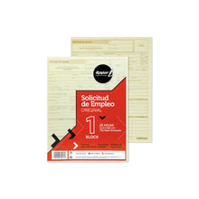 Block solicitud de empleo RAY-POL-08SOEM con 25 hojas