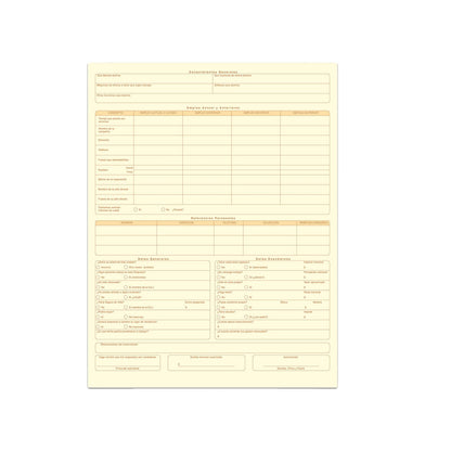 Block solicitud de empleo RAY-POL-08SOEM con 25 hojas