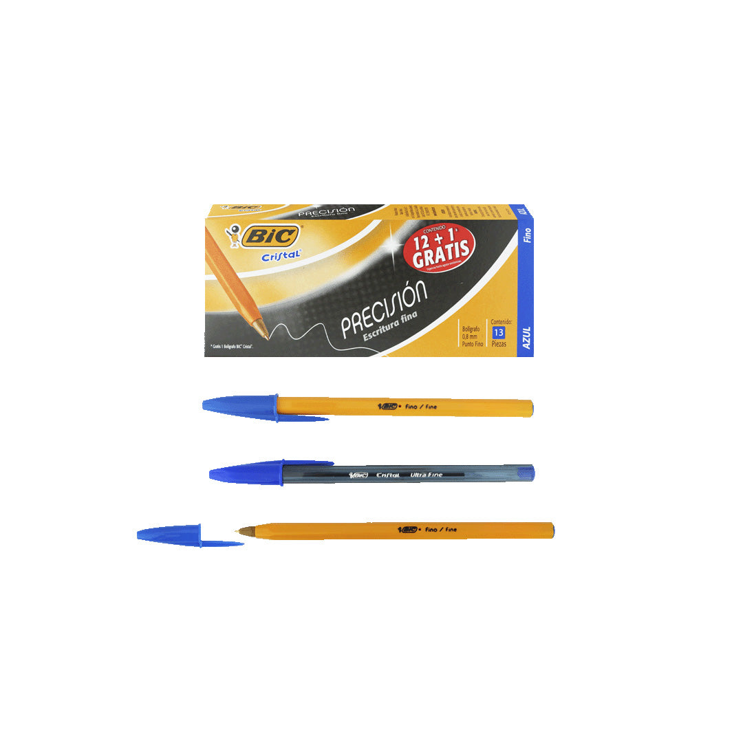 Bolígrafo Bic Cristal F-290 Punto fino.