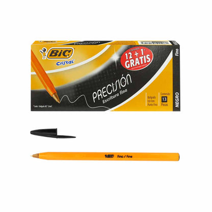 Bolígrafo Bic F-290 negro punto fino