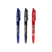 Bolígrafo borrable pilot frixion negro azul y rojo 0.7 mm 31557 con 3 pzas.