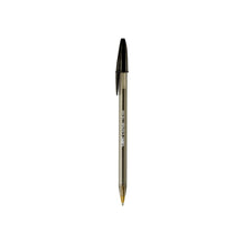 Bolígrafo Cristal negro punto extra grueso 1.6 mm con 12 piezas