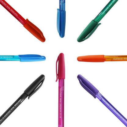 Bolígrafo Papermate kilométrico 100 mediana surtido 8 pzas.