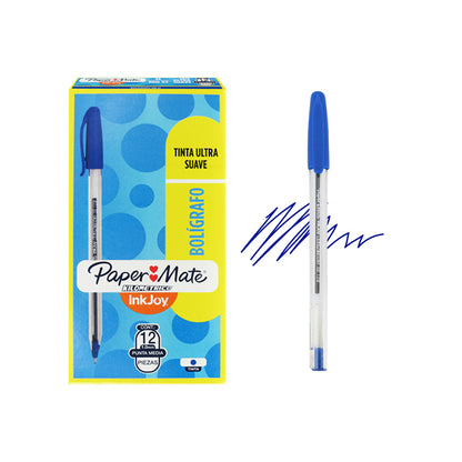 Bolígrafo Papermate Kilométrico 100 punto mediano.