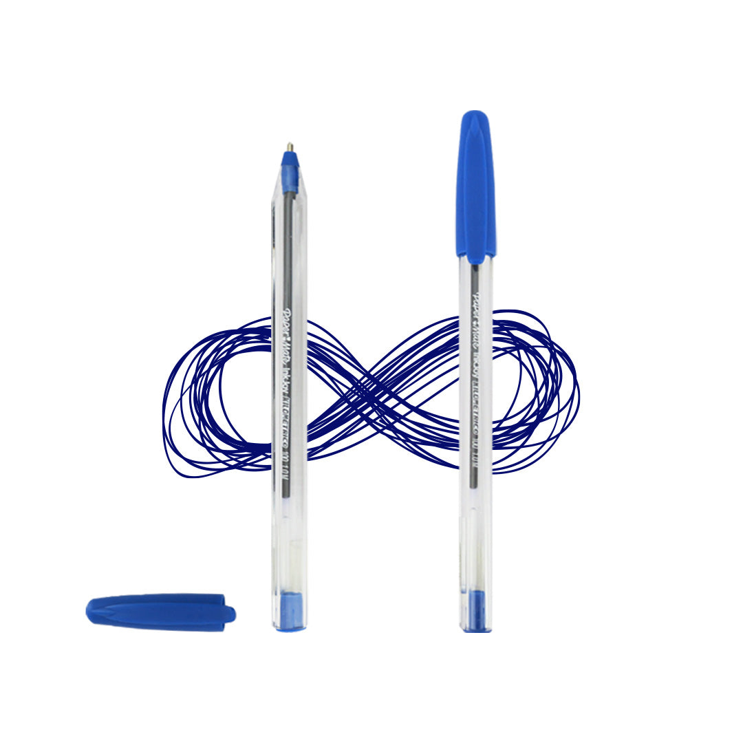 Bolígrafo Papermate Kilométrico 100 punto mediano.