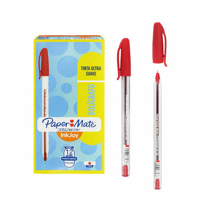Bolígrafo Papermate Kilométrico 100 punto mediano.