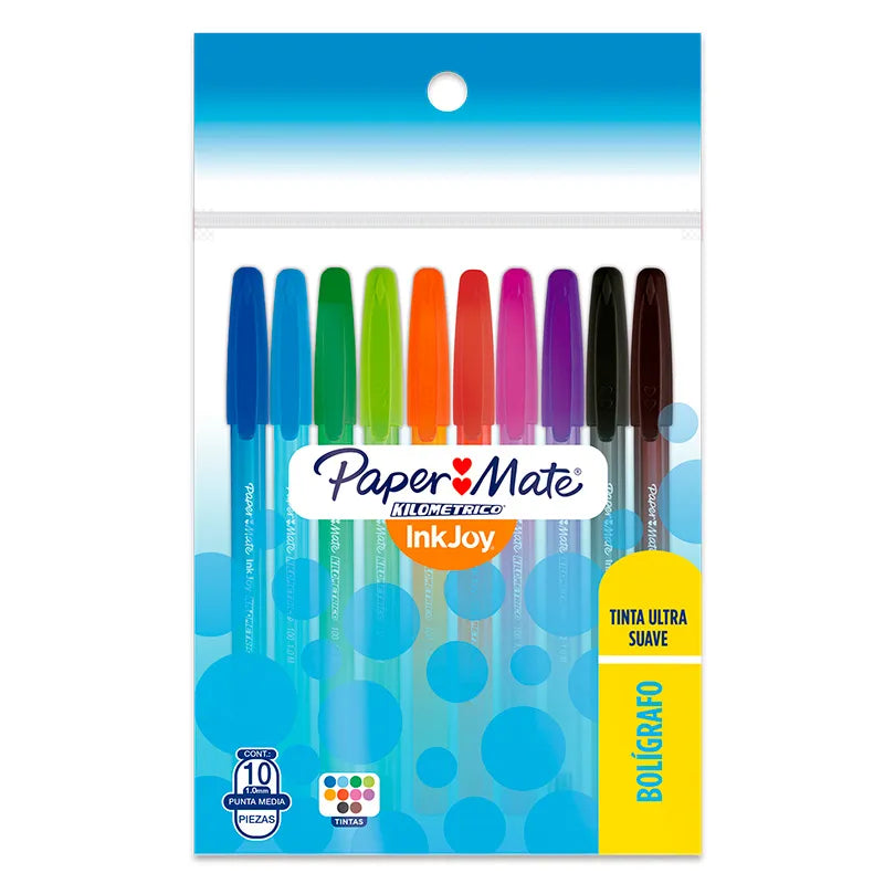 Bolígrafo Paper Mate Kilométrico 100 punto mediano