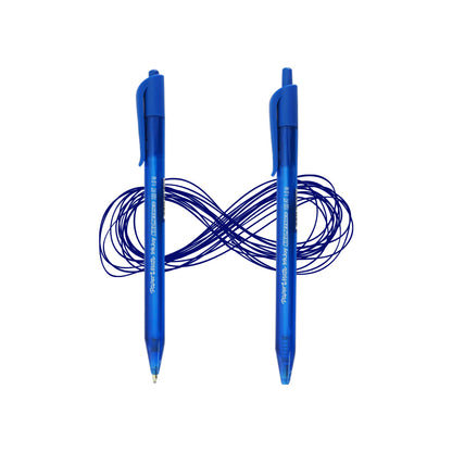 Bolígrafo Papermate Kilométrico InkJoy retráctil punto mediano.