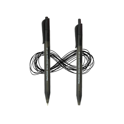 Bolígrafo Papermate Kilométrico InkJoy retráctil punto mediano.
