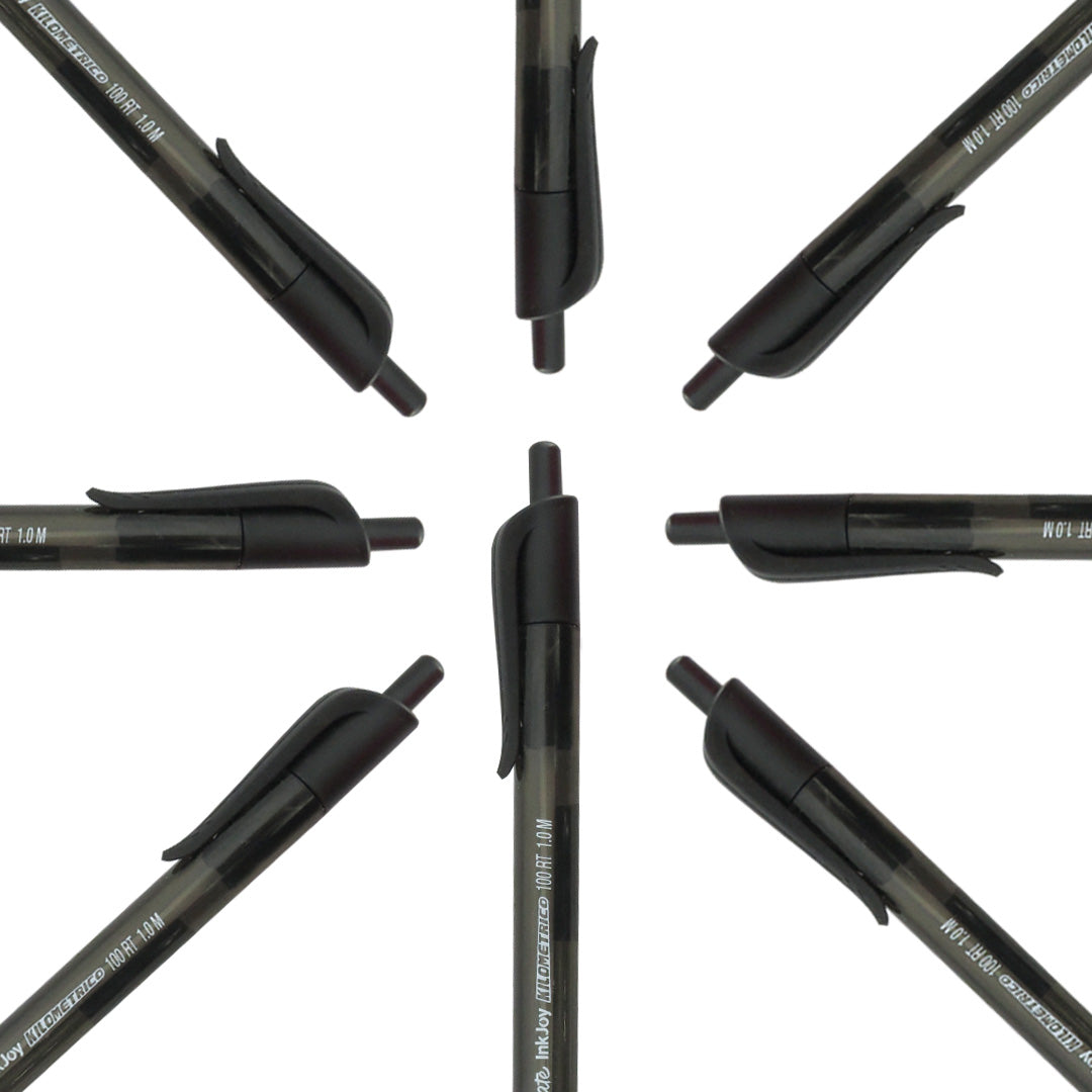 Bolígrafo Papermate Kilométrico InkJoy retráctil punto mediano.