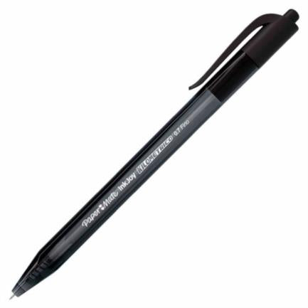 Bolígrafo PaperMate Kilométrico Retráctil punto fino negro caja con 12 piezas