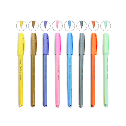 Bolígrafos Azor Pin Point Pastel punto fino con 8 pzas.