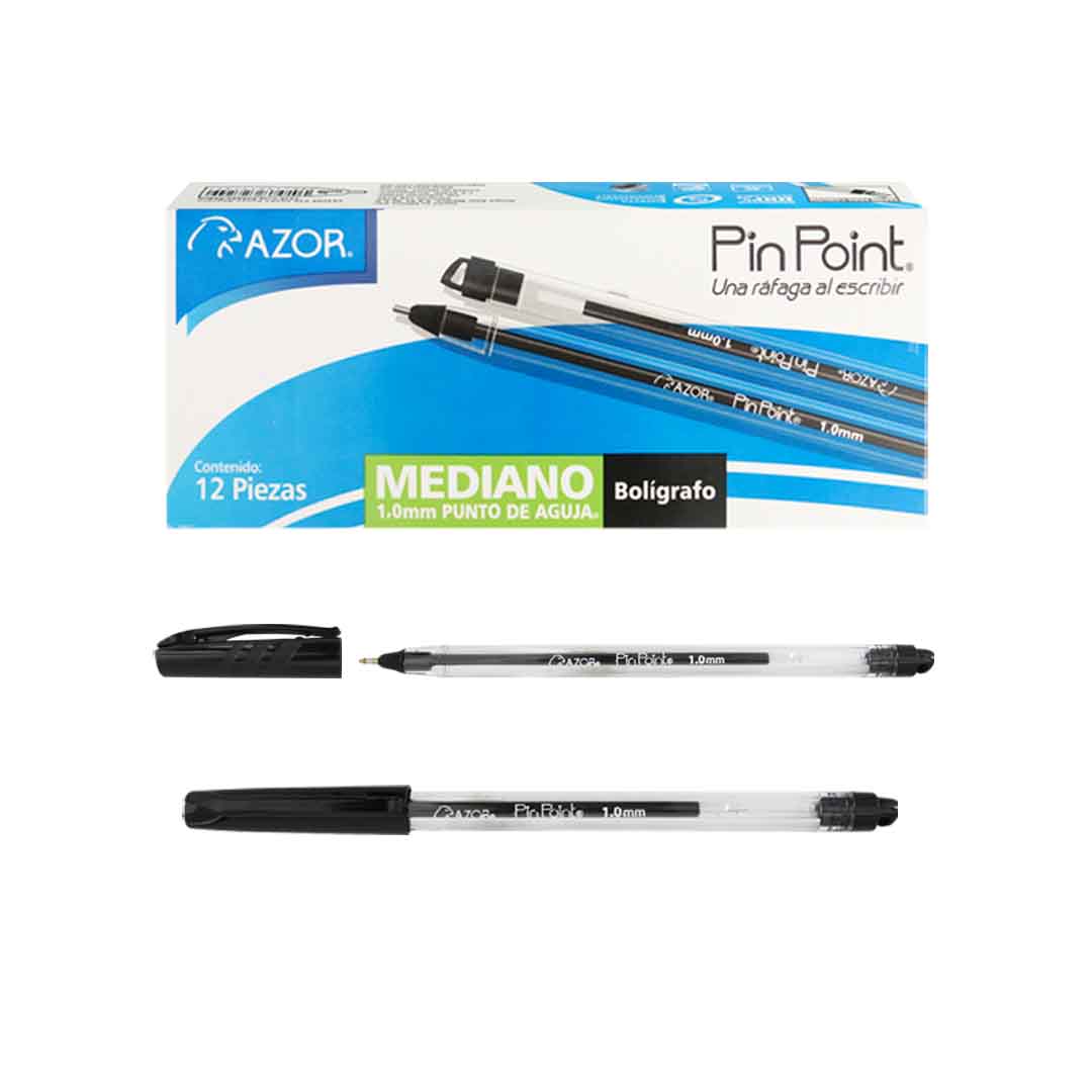 Bolígrafo Azor Pin Point Punto Mediano 6830. – Du Papier México