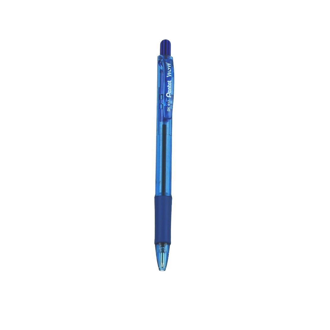 BOLIGRAFO RETRACTIL PENTEL WOW BK417 PUNTO MEDIANO AZUL