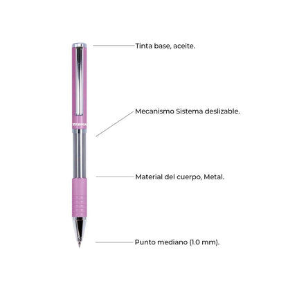 Bolígrafo Zebra Slide Pen deslizable 7902-46.
