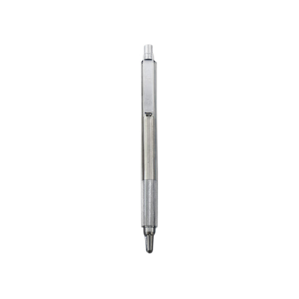 Bolígrafo Zebra Retráctil De Acero Inoxidable F 701 Punto Fino 1 Pieza Tinta Negra
