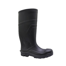 Bota negra PVC sin casquillo