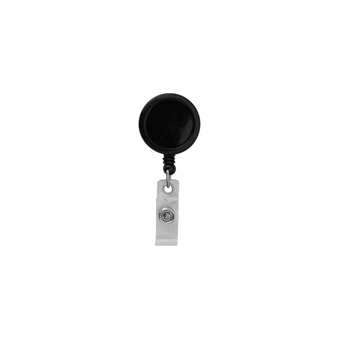 Broche yoyo para gafete negro mate