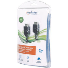 CABLE HDMI DE ALTA VELOCIDAD CON CANAL ETHERNET NEGRO 2MT