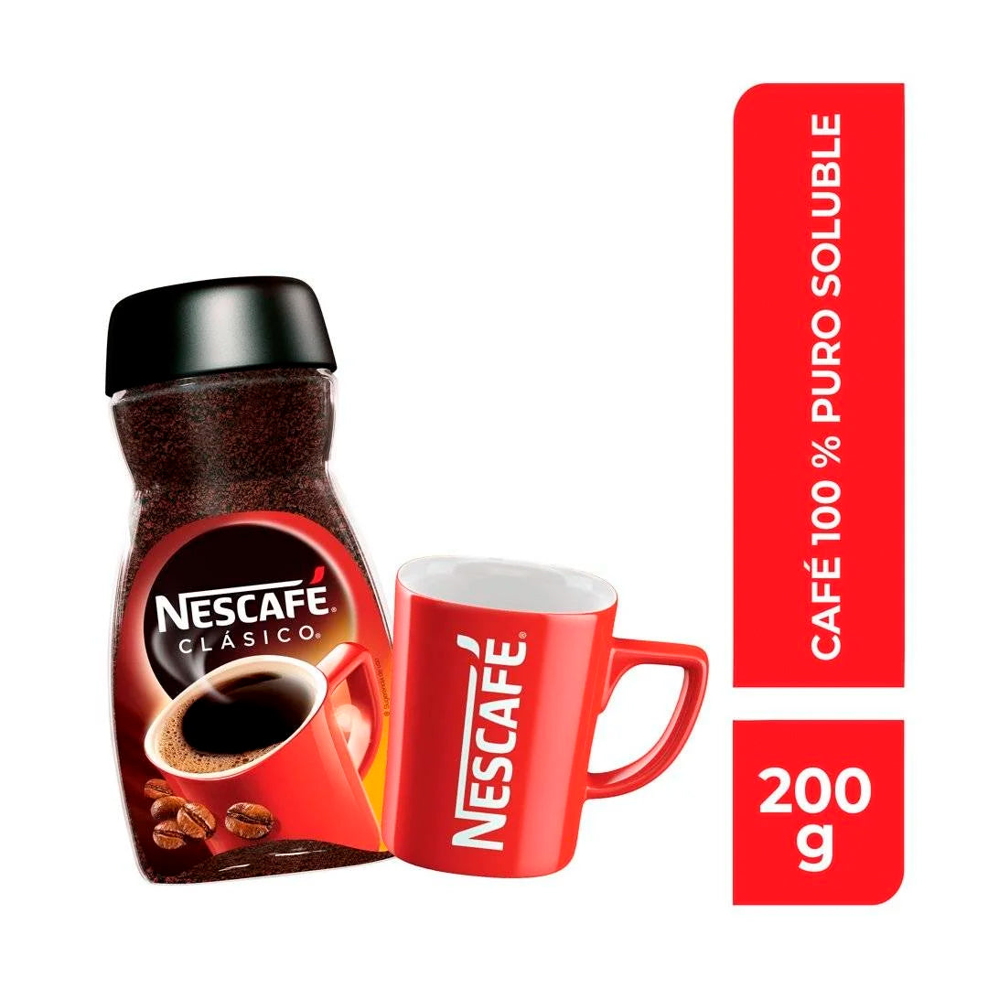 Cafe soluble nescafe clasico de 200 gr