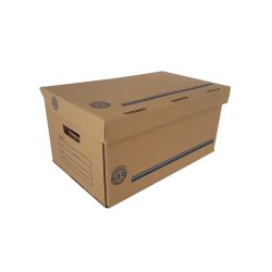 Caja de archivo muerto Geo armable tamaño carta u Oficio 100% reciclada 5 piezas