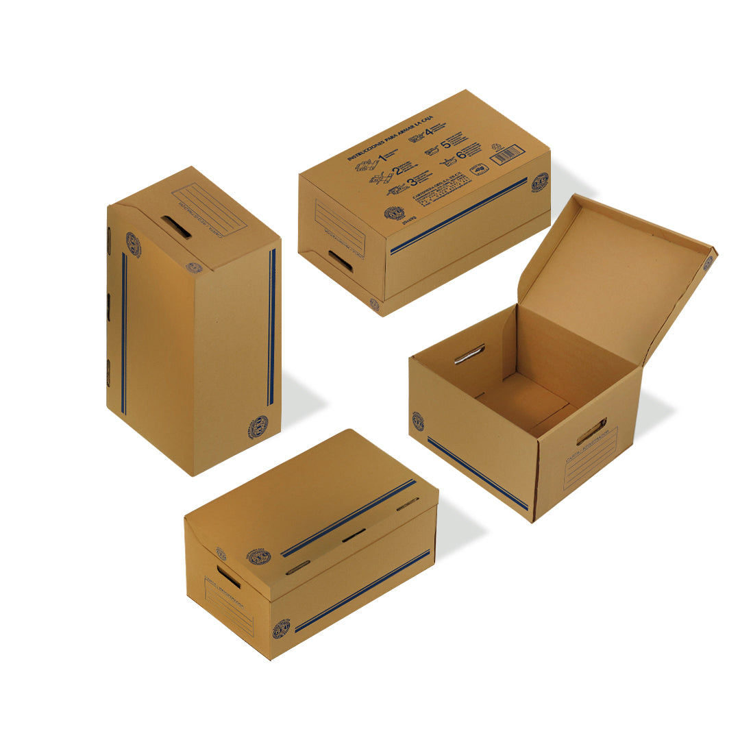Caja de archivo Geo para registrador tamaño carta u oficio, corrugado sencillo