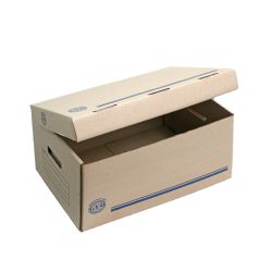 Caja de archivo Geo para registrador tamaño carta u oficio, corrugado sencillo