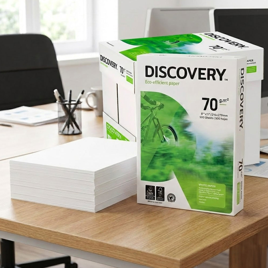 PAPEL BOND DISCOVERY VERDE CARTA 97 % BLANCURA 70 GRAMOS