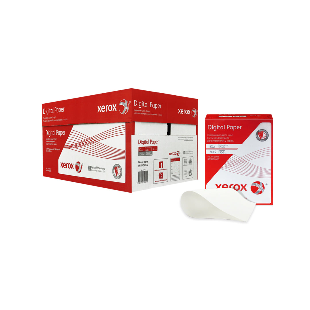 Xerox Papel Bond 3M2000, Tamaño Carta, Blanco