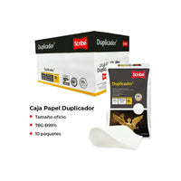 Hojas de papel bond duplicador Scribe tamaño carta/oficio 75 g