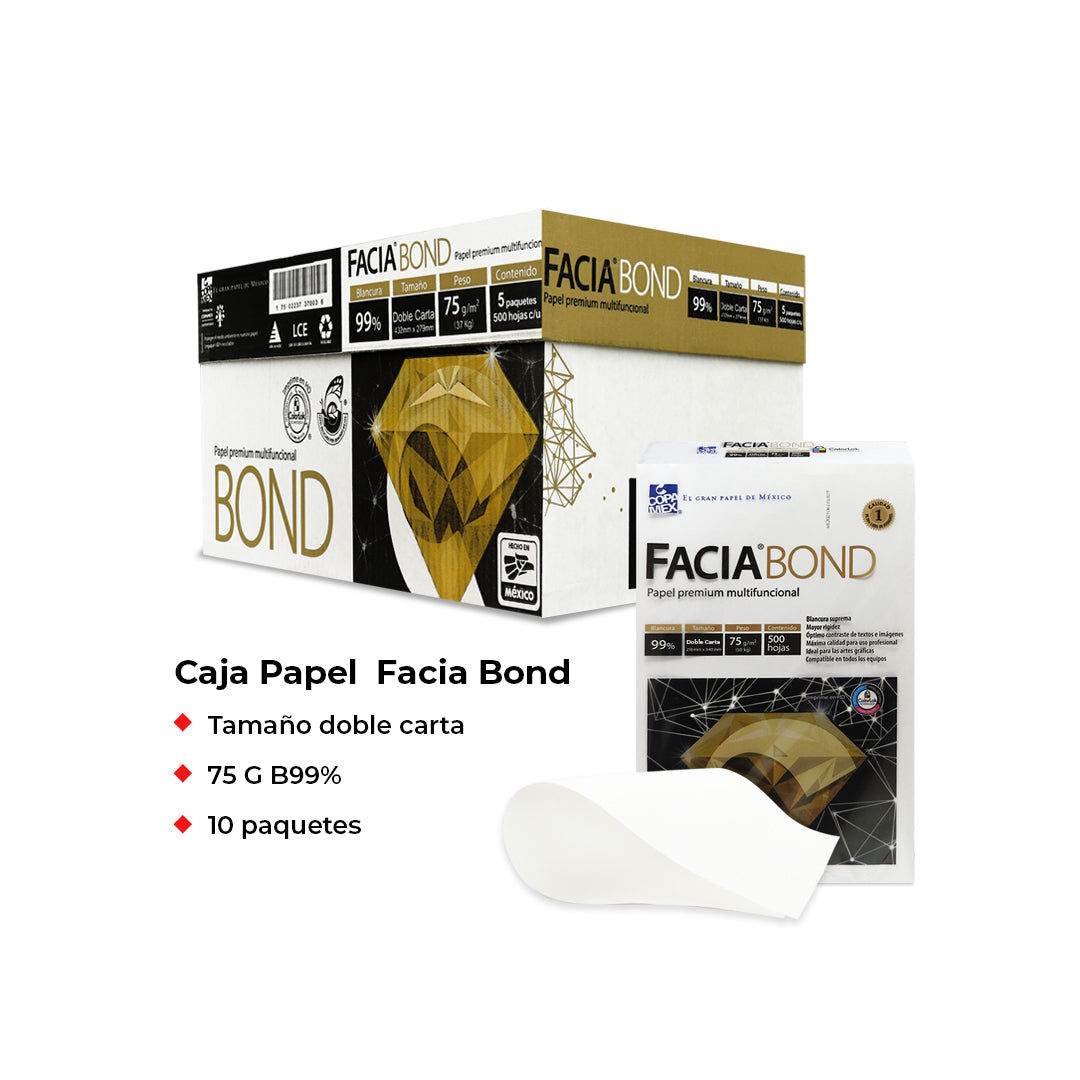 Papel Faciabond 99% blancura 75 g