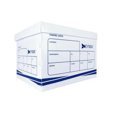 Caja de plástico Kyma para archivo muerto tamaño carta.