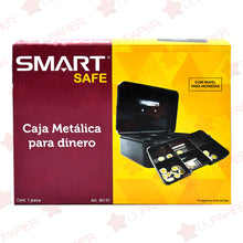 Caja de dinero metálica Smart mediana.