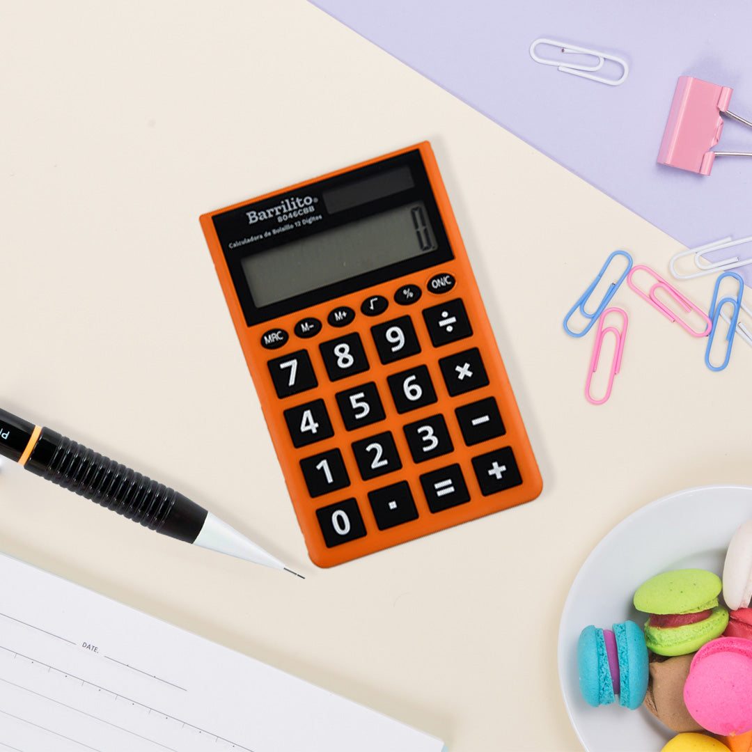 Calculadora Barrilito de bolsillo de 12 dígitos 8046CBB.