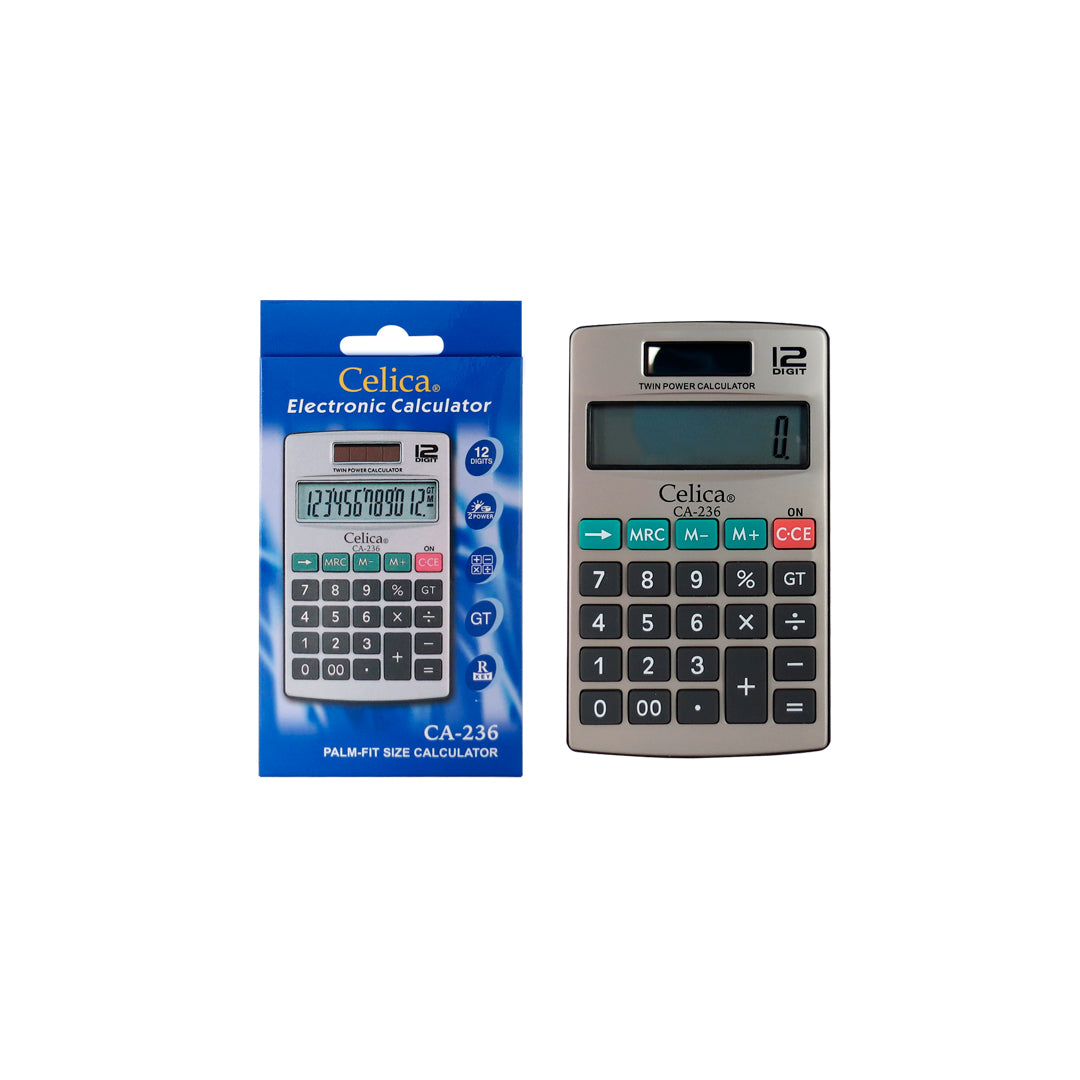 CALCULADORA DE BOLSILLO CA-236 DE 12 DIGITOS