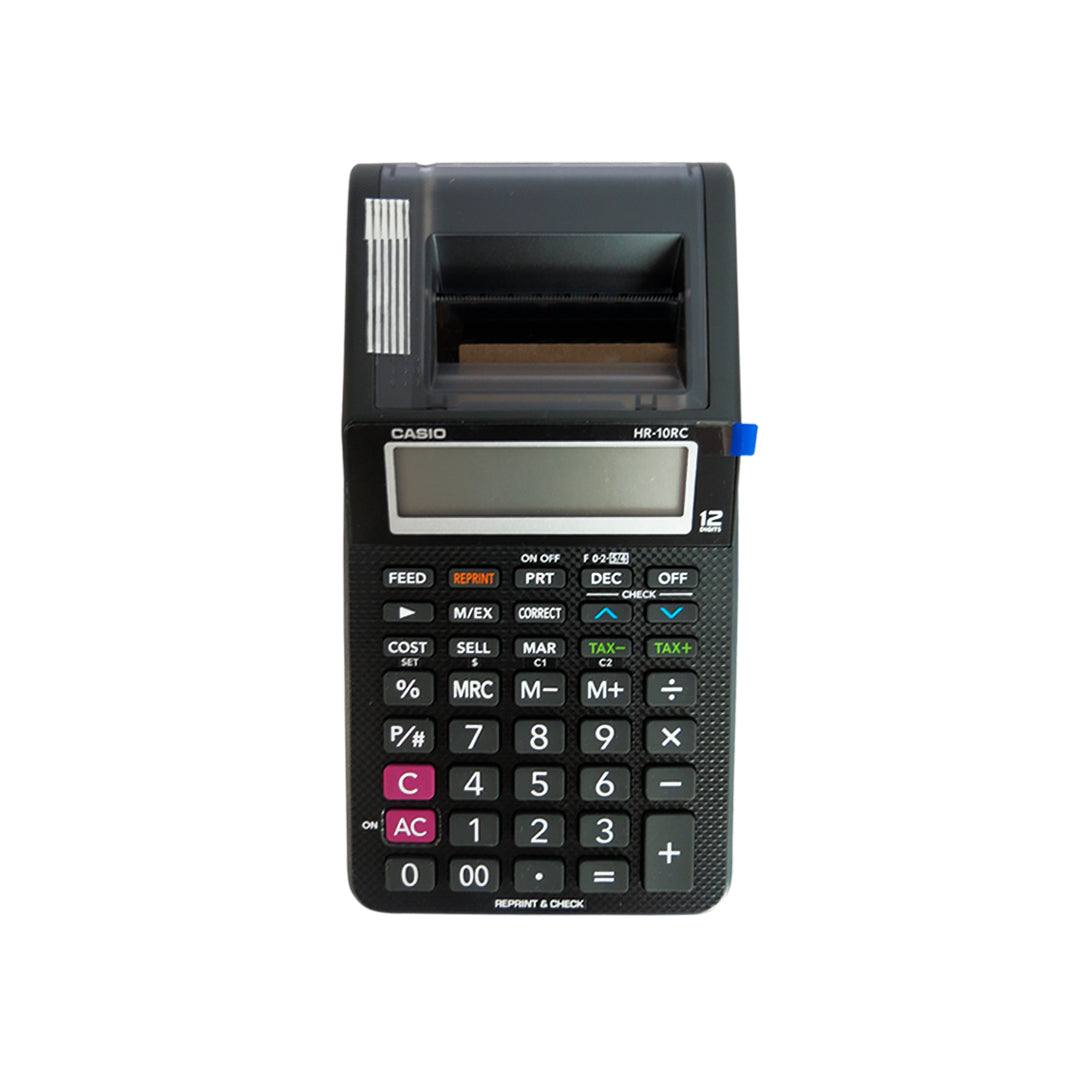 Calculadora casio HR-10RC 12 dígitos con rollo.
