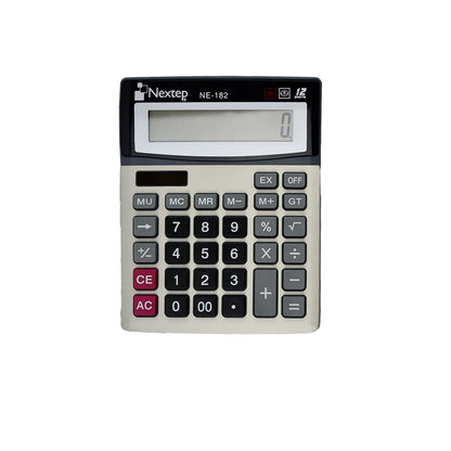 Calculadora nextep NE-182 12 dígitos pila y solar.
