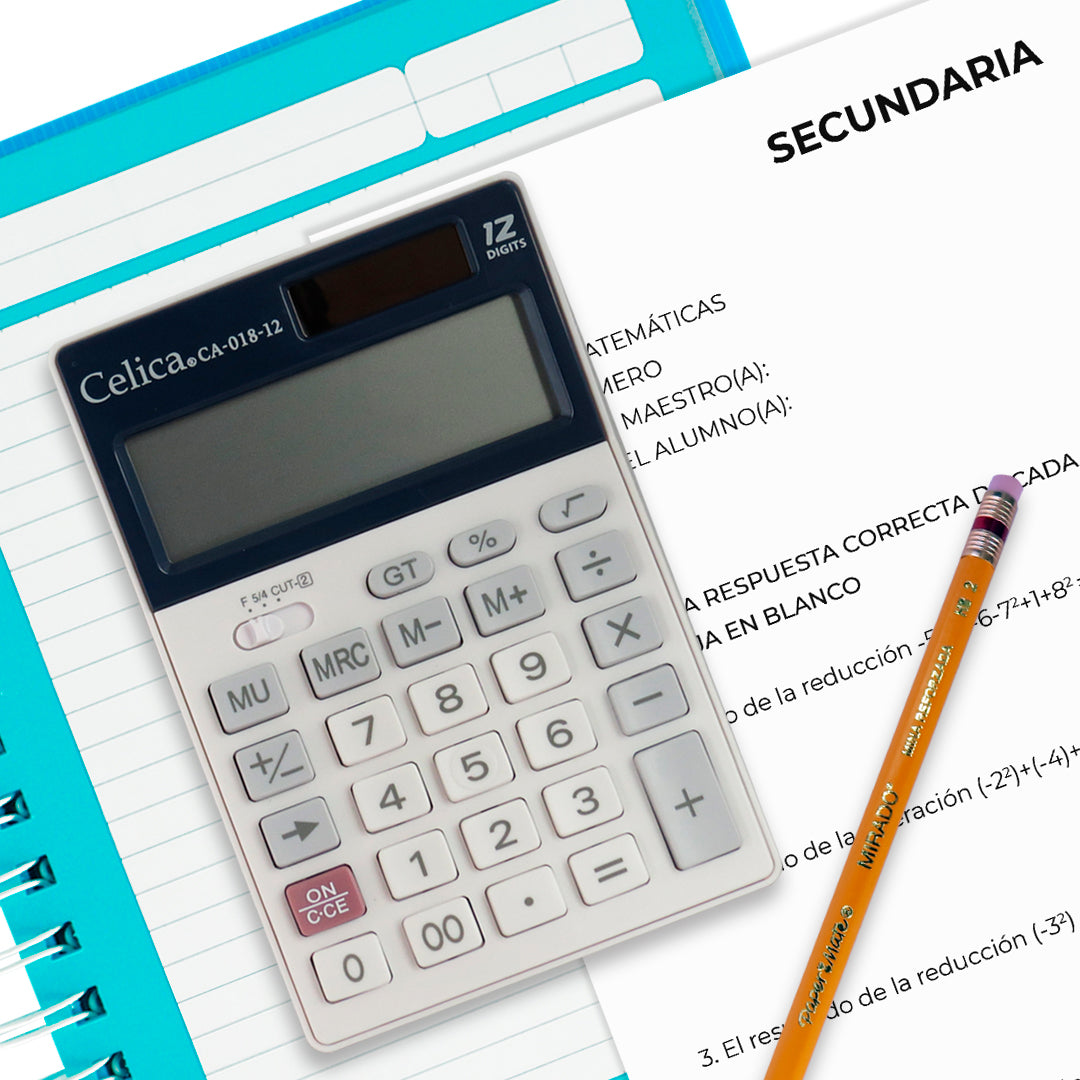 CALCULADORA SEMI-ESCRITORIO CA-018 DE 12 DIGITOS