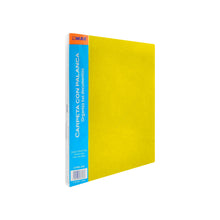 Carpeta con palanca MAE tamaño carta traslúcido varios colores